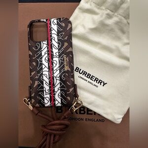 Burberry Monogram Stripe iPhone 11 Pro Case Lanyard